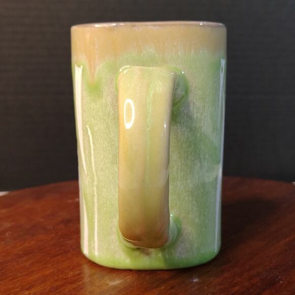 Daytona Beach Florida Ceramic Coffee Mug‎ from My Cafe' Green White Taupe 16 oz - Picture 2 of 9